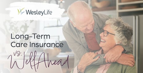 Learn about the differences between one conventional option, long-term care insurance (LTCI), and WellAhead — A WesleyLife Well-Being Experience.