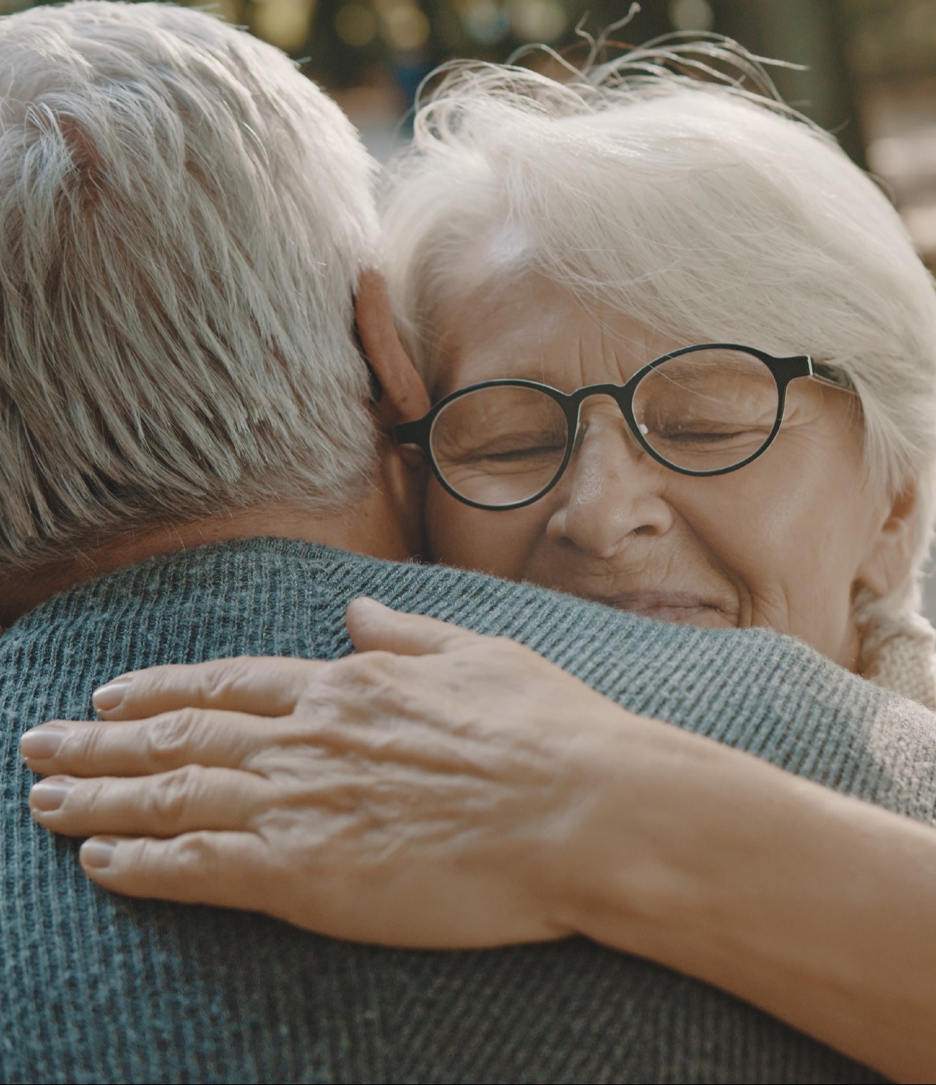 Annual report photo - hugging -1-1