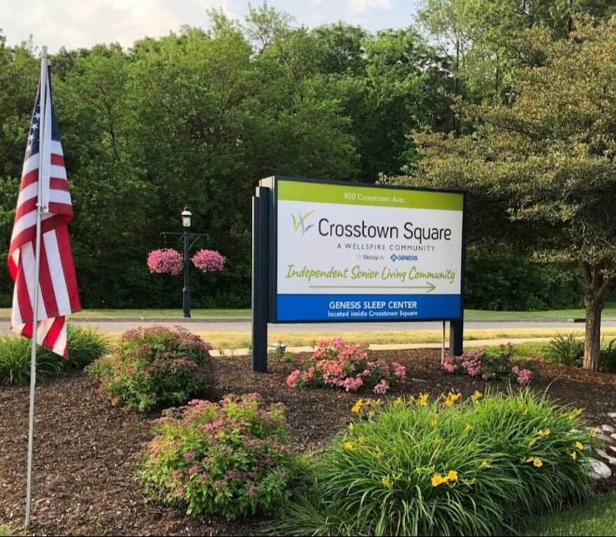 crosstown square community sign