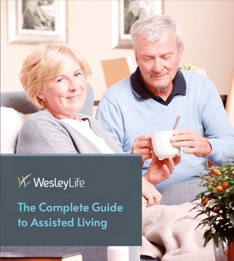 E-book cover of The Complete Guide to Assisted Living by WesleyLife E-book cover of The Complete Guide to Assisted Living by WesleyLife