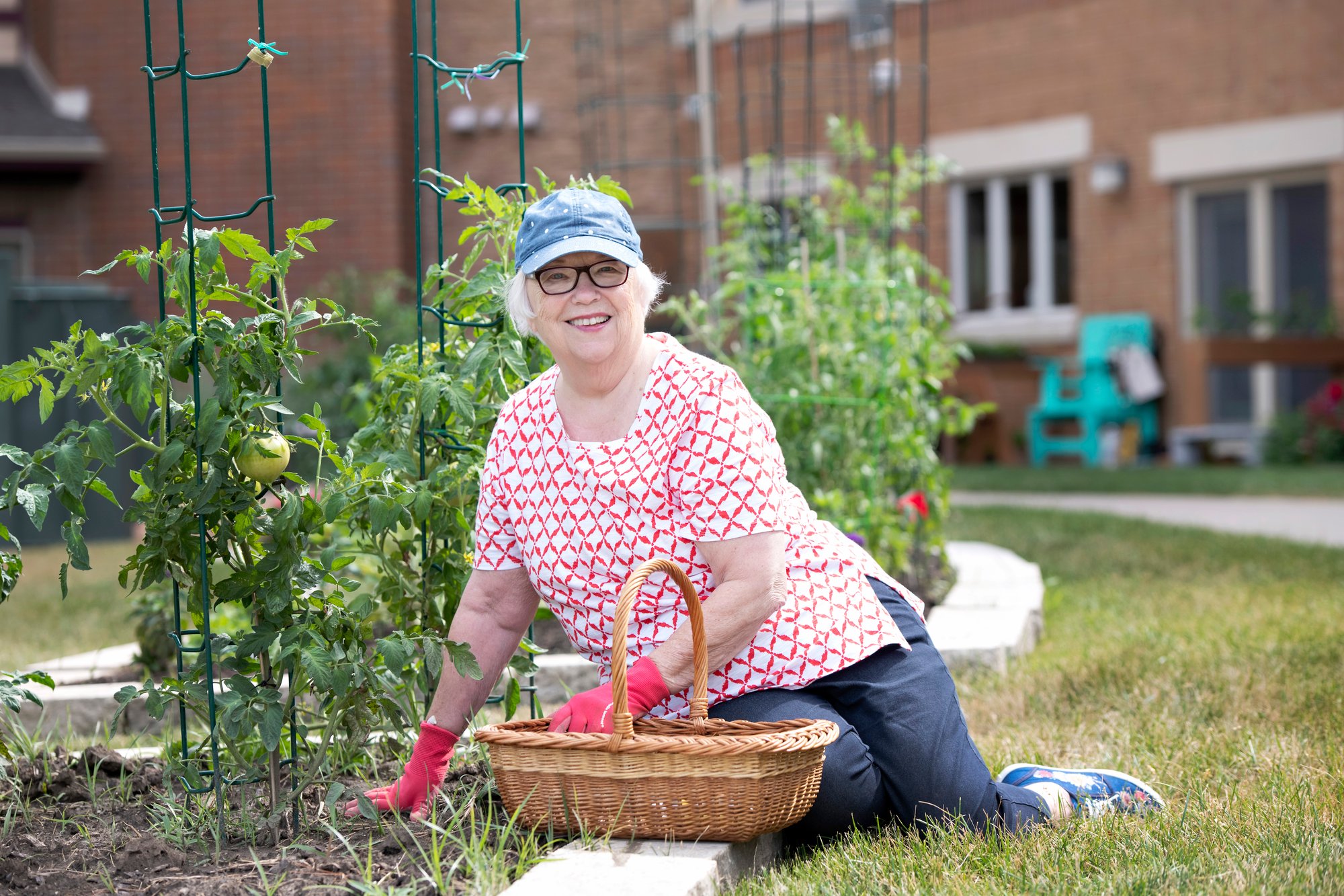 woman gardening