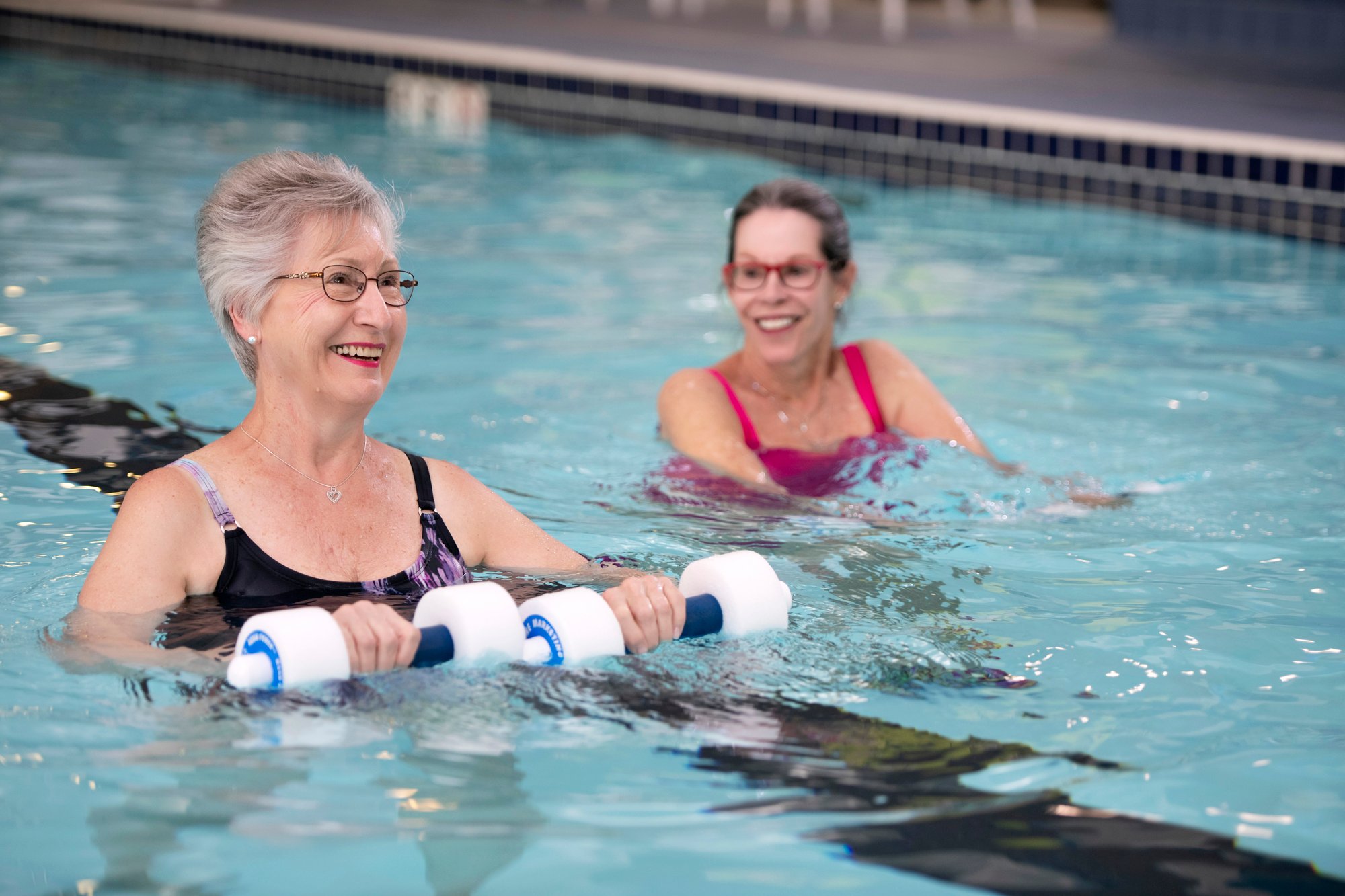 water workout class