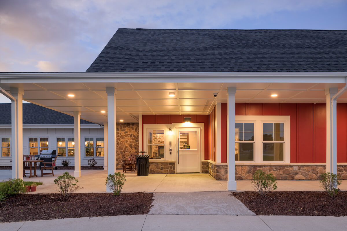 Fieldstone of Dewitt front entrance