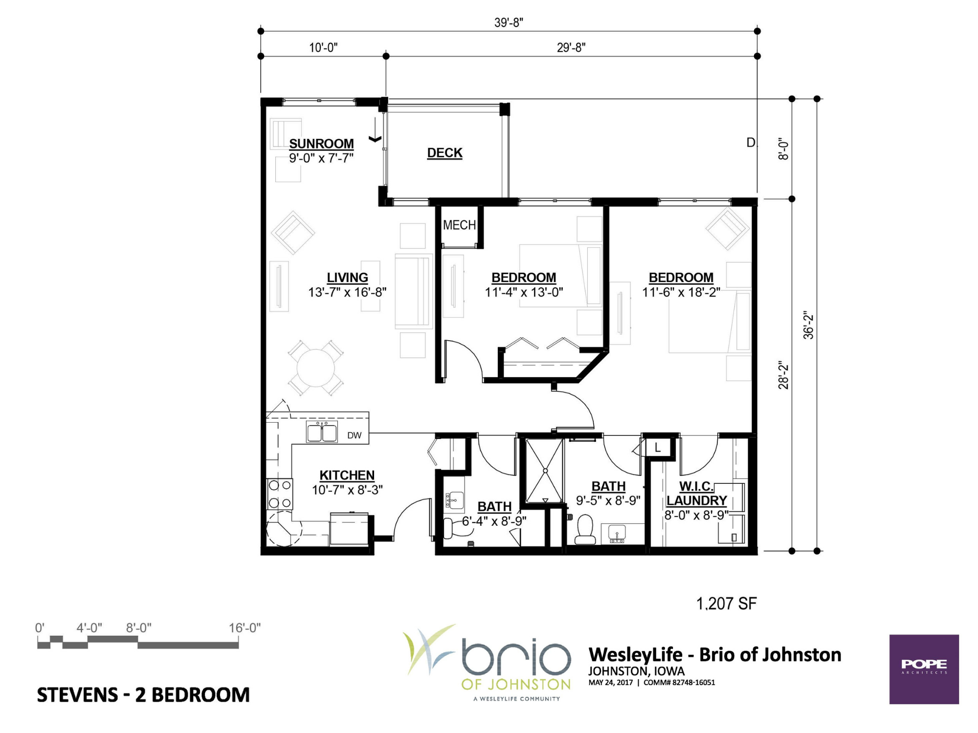 Brio Floorplan - Stevens 2bed