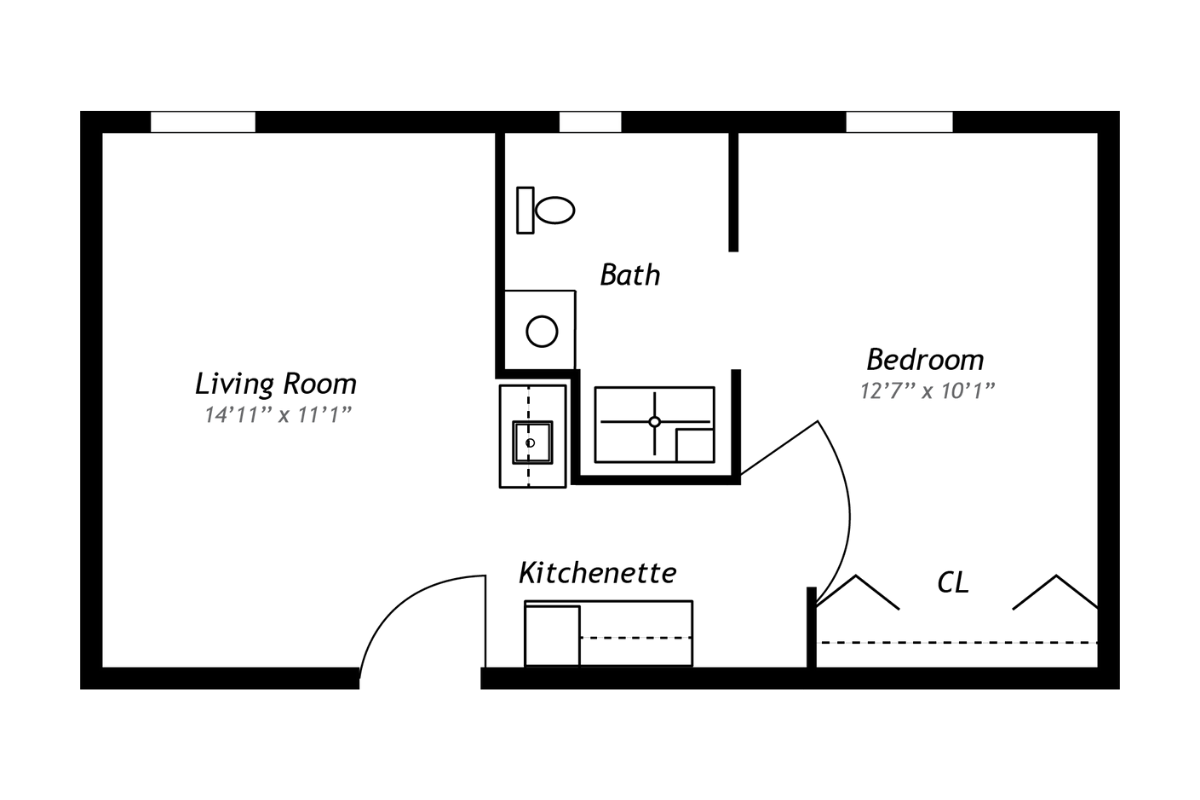 2 bed floor plans