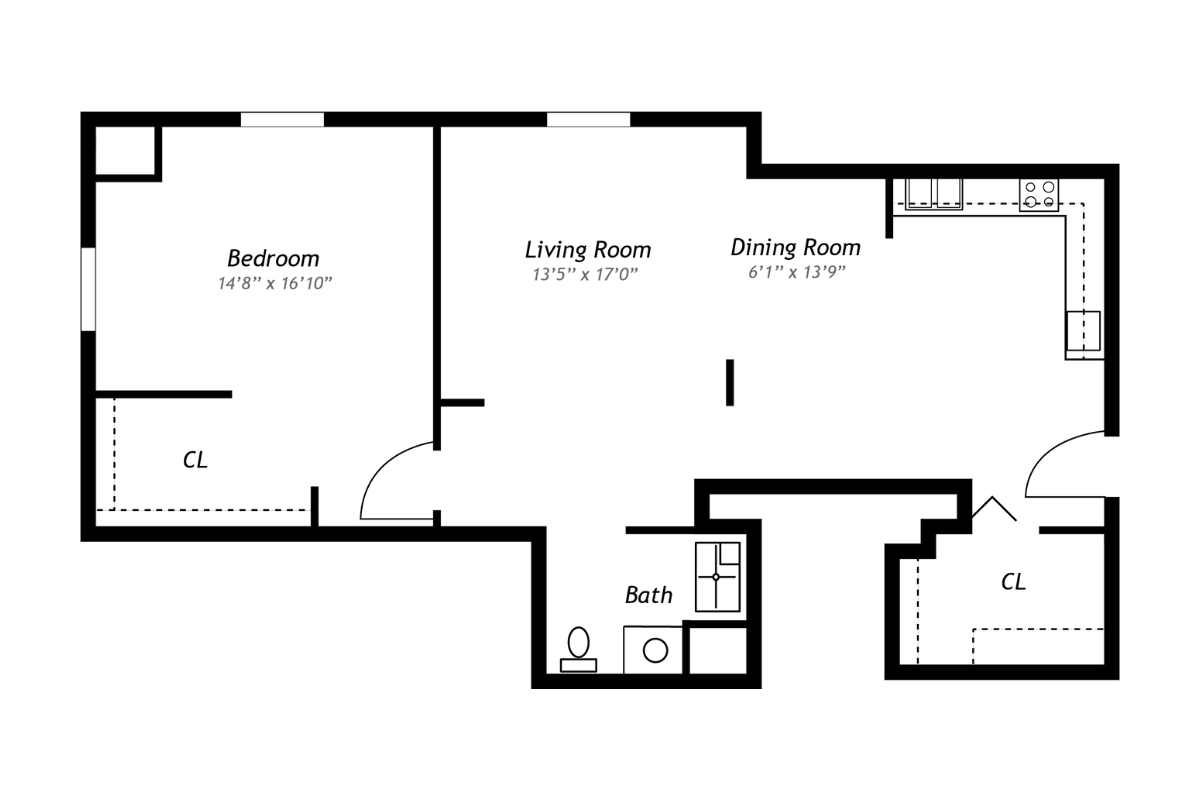 2 bed deluxe floor plans