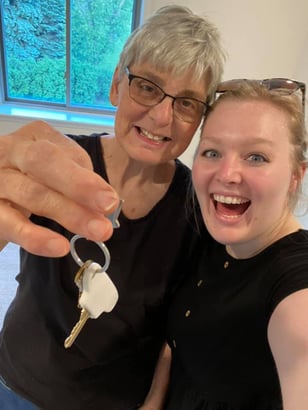 Kennedy Freund and her grandma Carol