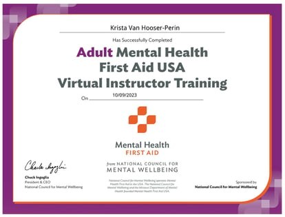 Krista certificate