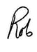 Robs signature first name only