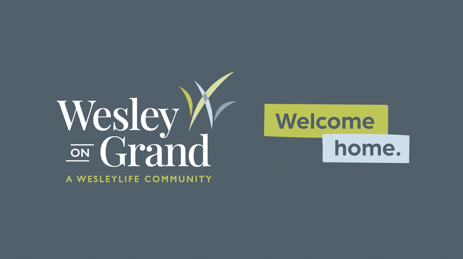 Wesley on Grand logo. Welcome Home.