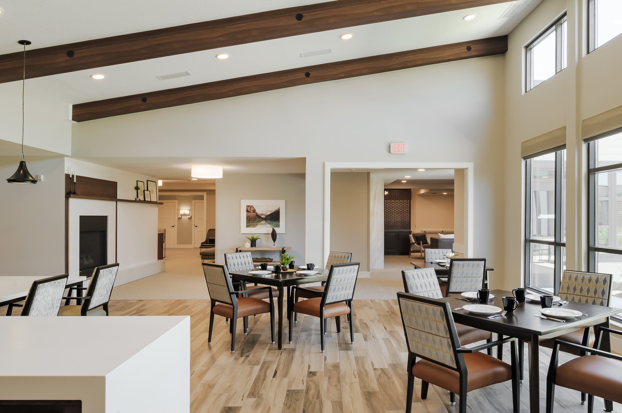 The Summit Bettendorf table and chairs in sunroom