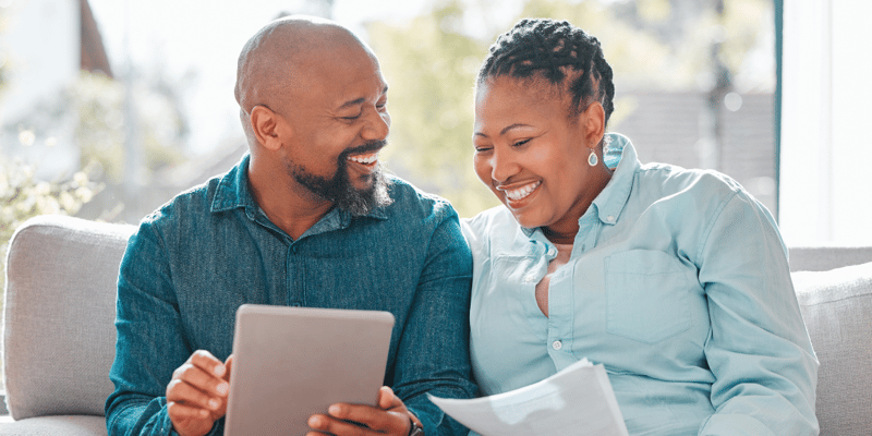 Couple looking for questions to ask when touring senior living facilities