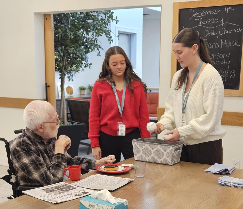 Area students make a difference to residents with dementia