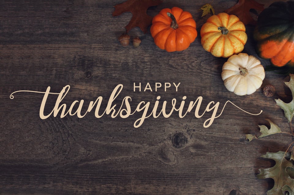 A Thanksgiving greeting from CEO Rob Kretzinger