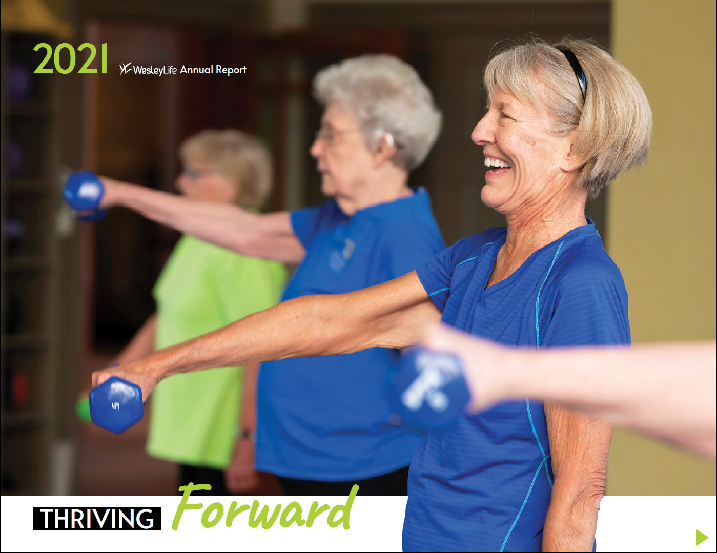 Group of women working out together